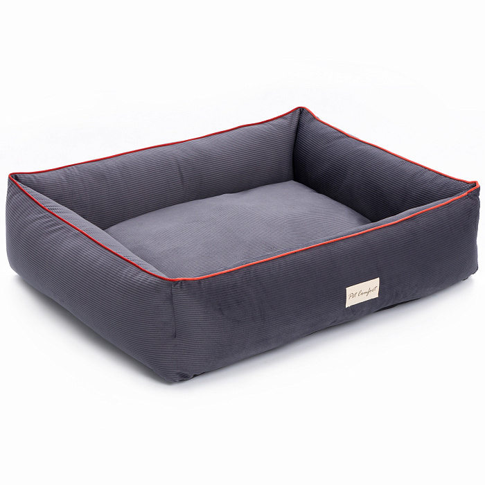 Лежанка Pet Comfort для собак крупных пород, Golf Vita 01, размер L 85х105 см, серый СКИДКА 40%