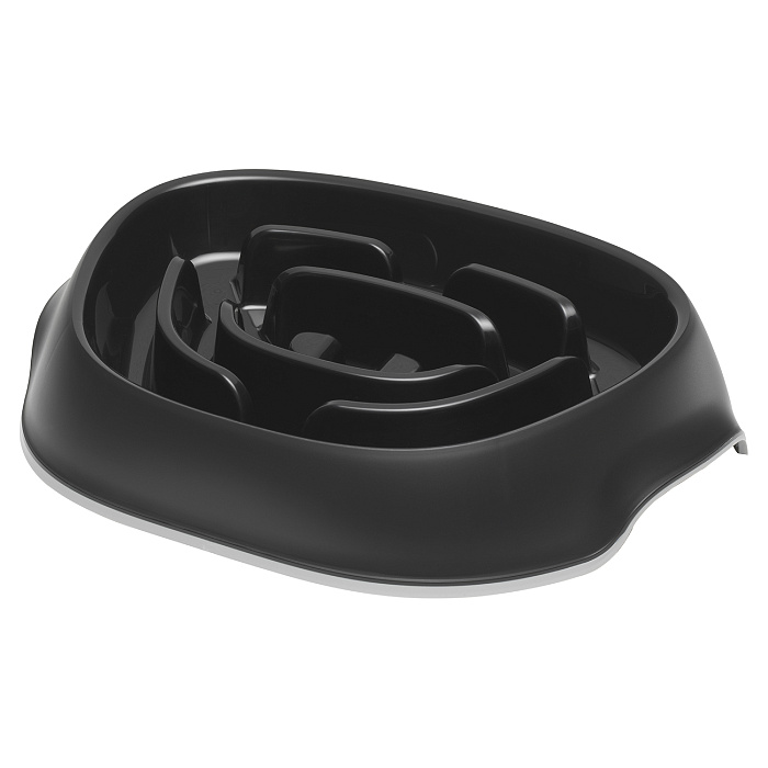 Moderna миска Slomo для медленного поедания 950 мл, черный СКИДКА 50%