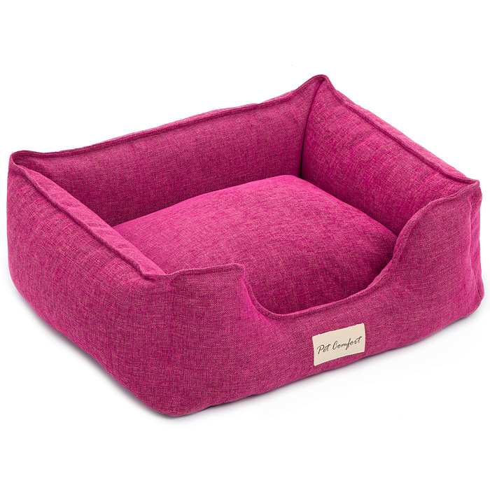Лежанка Pet Comfort для кошек и собак мелких пород, Alpha Mirandus 33, размер S 50х60 см, фуксия СКИДКА 40%