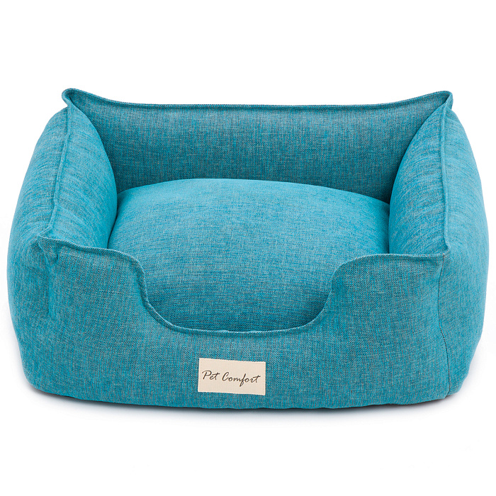 Лежанка Pet Comfort для кошек и собак мелких пород, Alpha Mirandus 43, размер S 50х60 см, бирюзовый СКИДКА 40%
