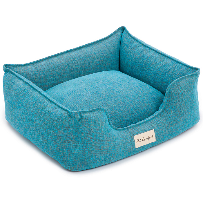 Лежанка Pet Comfort для кошек и собак мелких пород, Alpha Mirandus 43, размер S 50х60 см, бирюзовый СКИДКА 40%