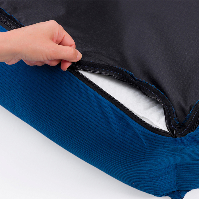 Лежанка Pet Comfort для кошек и собак миниатюрных пород, Golf Vita 03, размер XS 45х55 см, синий СКИДКА 40%