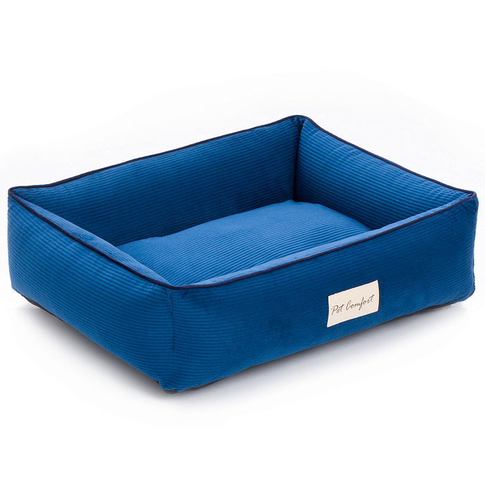 Лежанка Pet Comfort для кошек и собак миниатюрных пород, Golf Vita 03, размер XS 45х55 см, синий СКИДКА 40%
