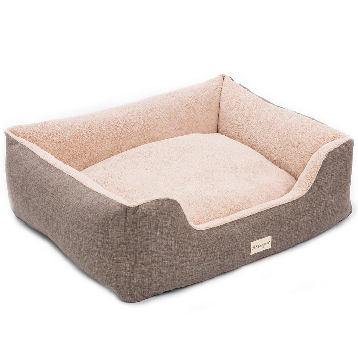 Лежанка Pet Comfort для собак крупных пород, Echo Varro 09, размер L, 85х105 см, коричневый СКИДКА 40%