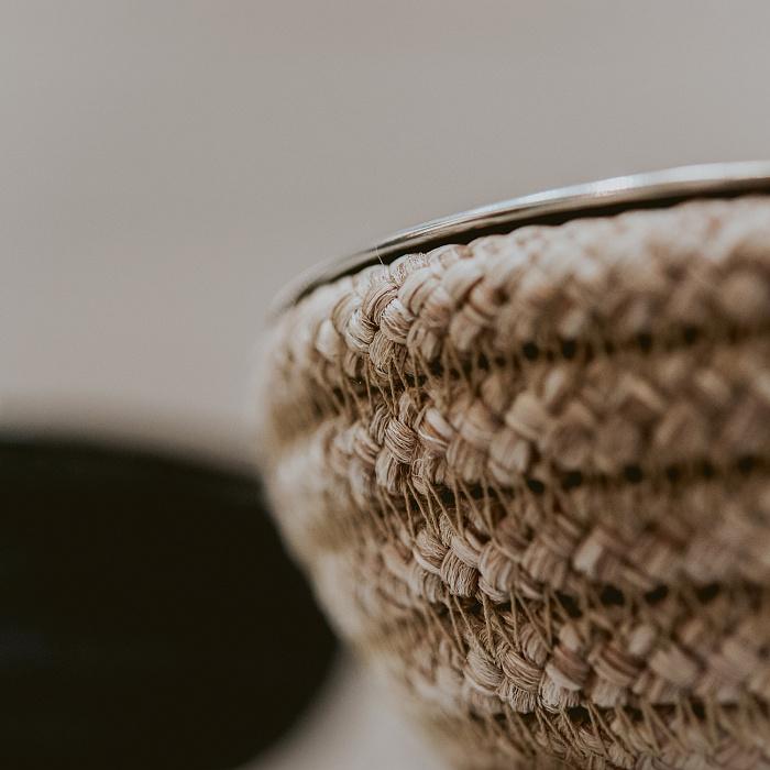 Hunter миска из нержавеющей стали Graz 160 мл, с плетением, бежевая СКИДКА 50%