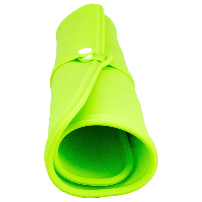 Миска SuperDesign дорожная, силиконовая, зеленая СКИДКА 50%
