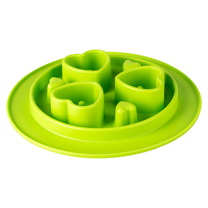 Миска SuperDesign силиконовая для медленного поедания 350 мл, салатовая СКИДКА 50%