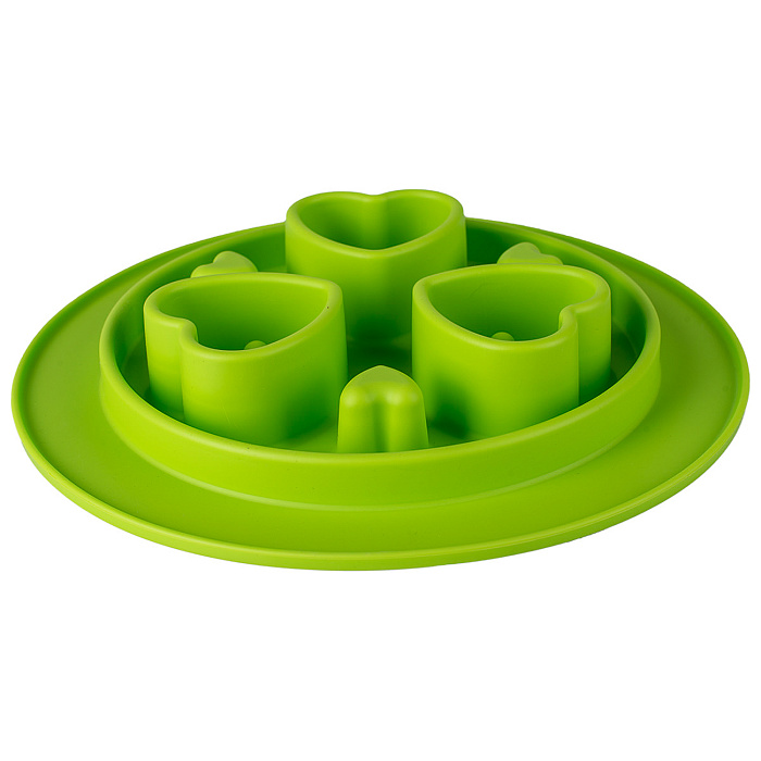 Миска SuperDesign силиконовая для медленного поедания 350 мл, салатовая СКИДКА 50%