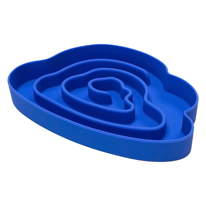 Миска SuperDesign силиконовая для медленного поедания 730 мл, синяя СКИДКА 50%