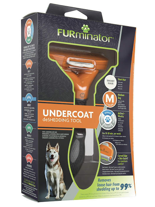 Фурминатор FURminator M для средних собак с короткой шерстью. СКИДКА 60%