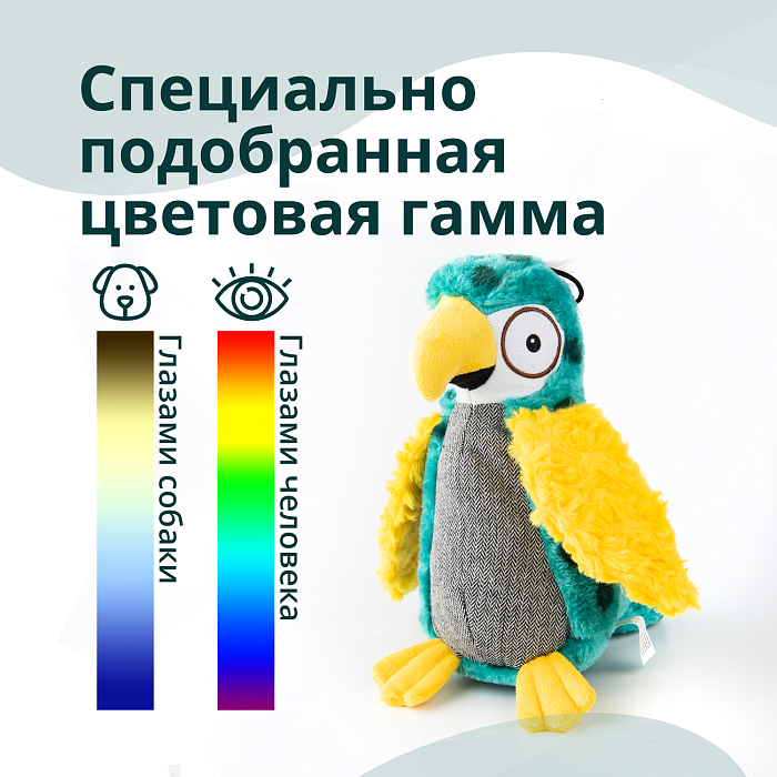 Игрушка Elder Club для собак Разноцветный попугай 25 см СКИДКА 50%