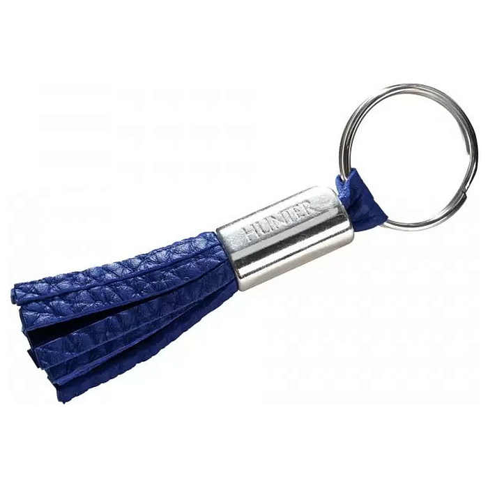 Hunter кисточка на ошейник Cannes, натуральная кожа, голубой СКИДКА 50%