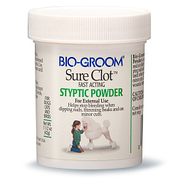Bio-Groom Sure Clot кровоостанавливающая пудра 42 г СКИДКА 30%