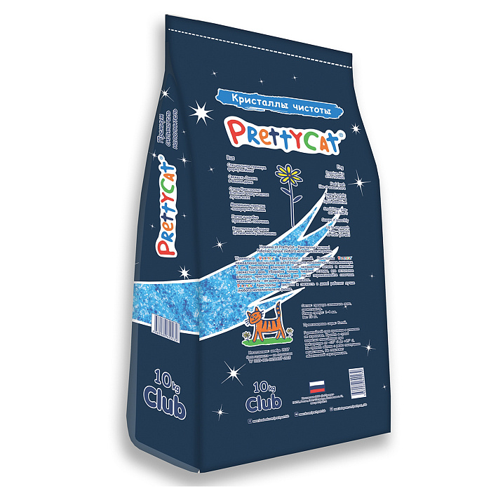 Наполнитель PrettyCat силикагелевый "Кристаллы Чистоты" 10 кг СКИДКА 60%