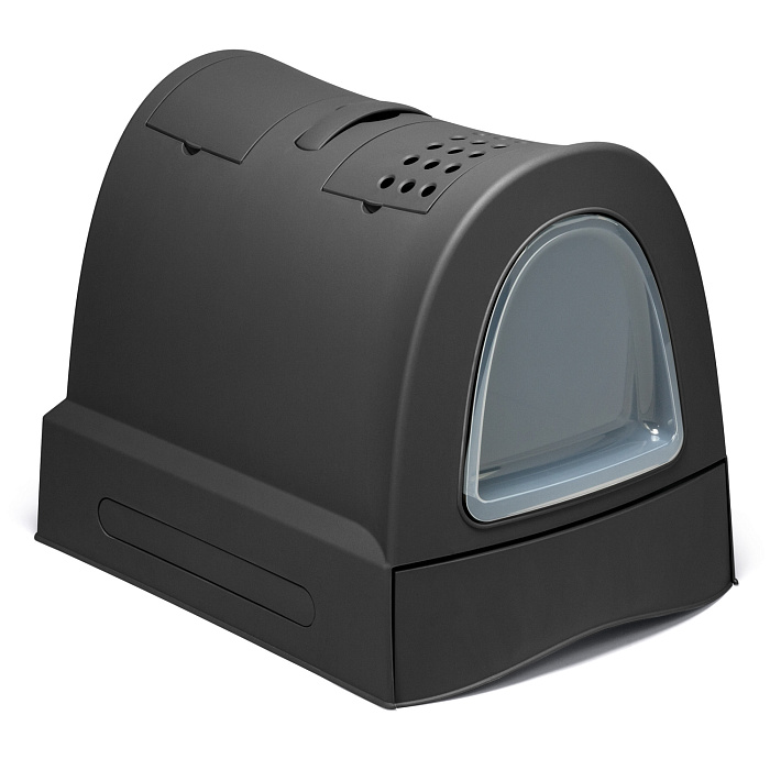 IMAC био-туалет для кошек ZUMA  40х56х42,5h см, антрацит СКИДКА 40%