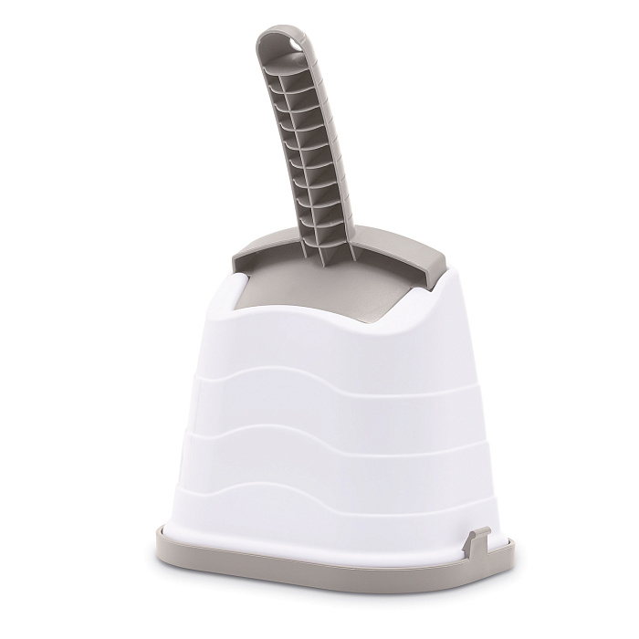 IMAC совочек для туалета на подставке ROMEO 28 см, серо-бежевый СКИДКА 40%