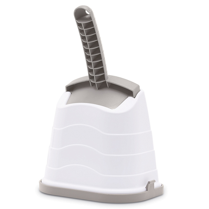 IMAC совочек для туалета на подставке ROMEO 28 см, серо-бежевый СКИДКА 40%