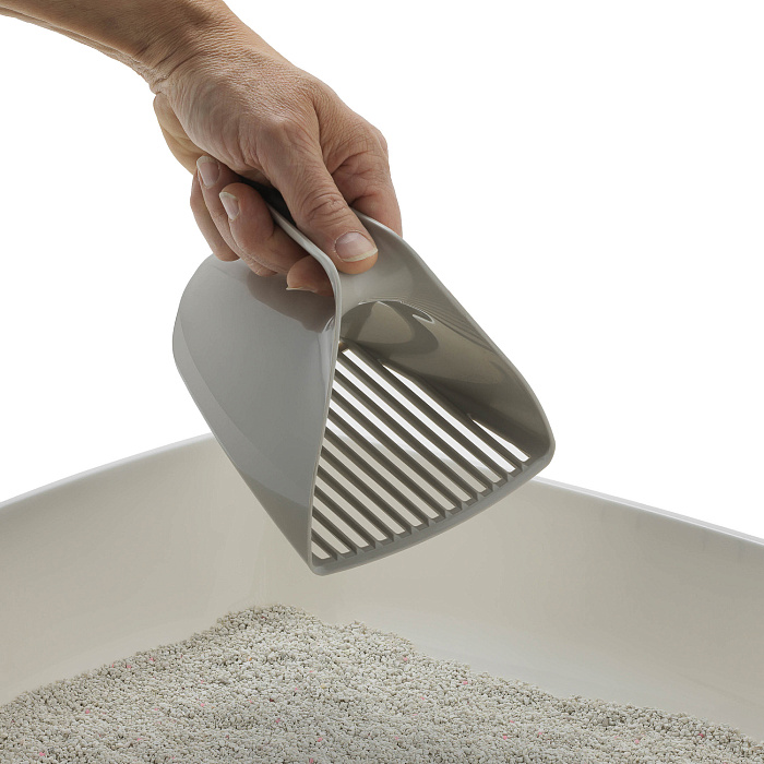 Moderna совочек Scoop & Sift 15x13x13h см отверстия узкие, серый СКИДКА 40%