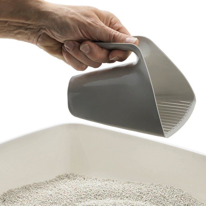 Moderna совочек Scoop & Sift 15x13x13h см отверстия узкие, серый СКИДКА 40%