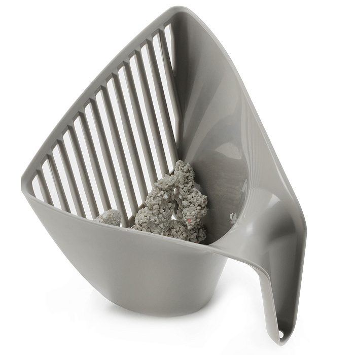 Moderna совочек Scoop & Sift 15x13x13h см отверстия узкие, серый СКИДКА 40%