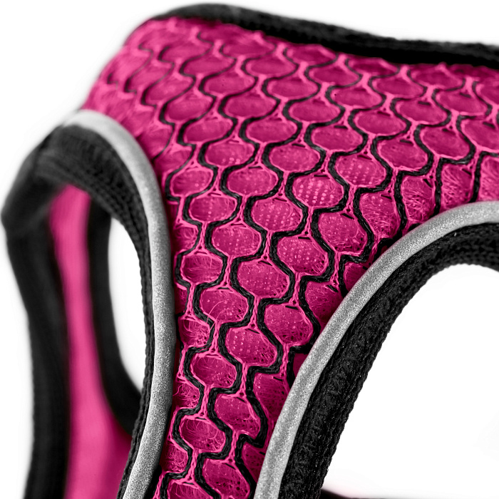 Hunter шлейка для собак Hilo Comfort 33-36 см, сетчатый текстиль, розовая СКИДКА 40%