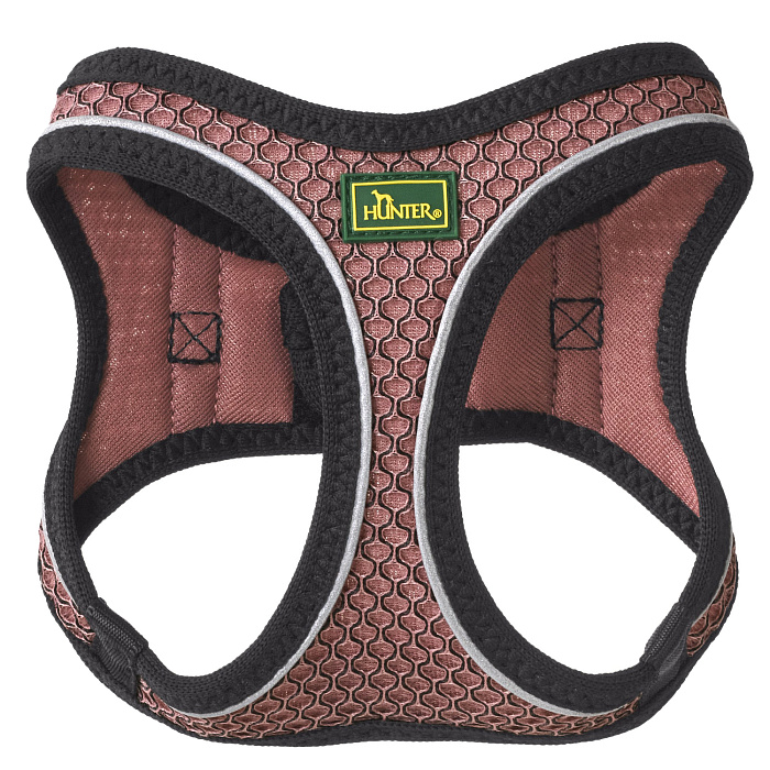 Hunter шлейка для собак Hilo Comfort 40-46 см, сетчатый текстиль, пыльная роза СКИДКА 40%