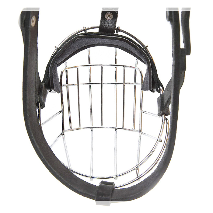 JULIUS-K9 намордник для собак c укороченной мордой Middle (36х9,5х9,5см), металл СКИДКА 50%