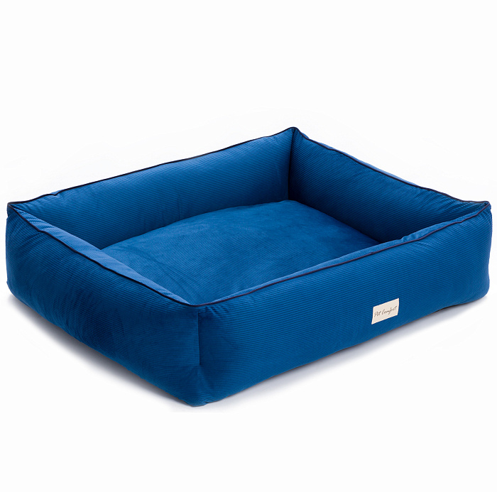 Лежанка Pet Comfort для собак крупных пород, Golf Vita 03, размер L 85х105 см, синий СКИДКА 50%