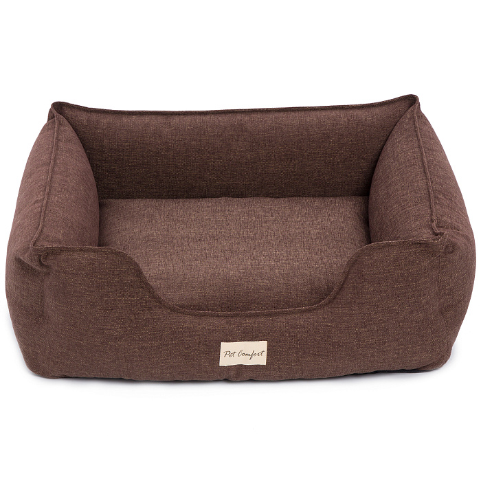 Лежанка Pet Comfort для собак средних пород, Alpha Mirandus 19 размер M, 65х80 см, коричневый СКИДКА 50%