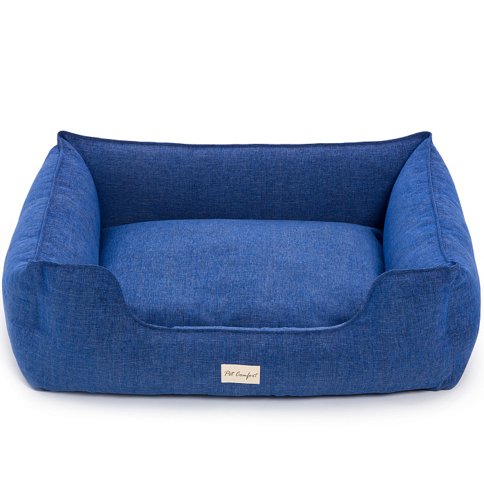 Лежанка Pet Comfort для собак крупных пород, Alpha Mirandus 33, размер L, 85х105 см, синий СКИДКА 50%