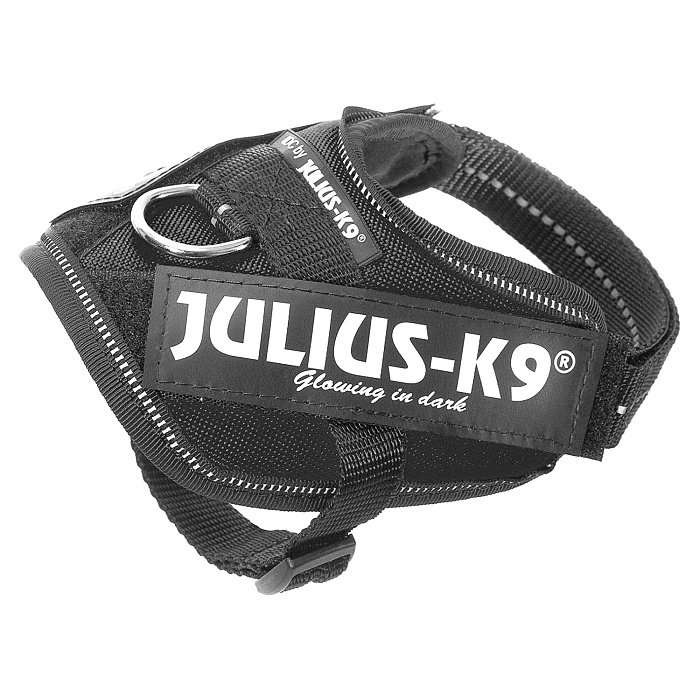 JULIUS-K9 шлейка для собак IDC®-Powerharness Baby 2 (33-45см / 2-5кг), черный СКИДКА 50%