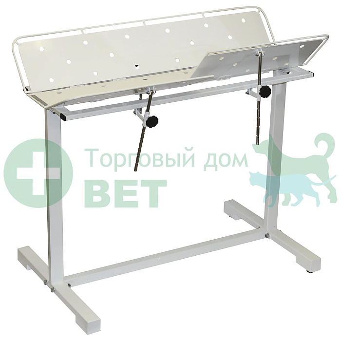 ТД ВЕТ (из наличия) Стол ветеринарный универсальный СВУ-25 по Виноградову, 1260x760x900h, каркас белый
