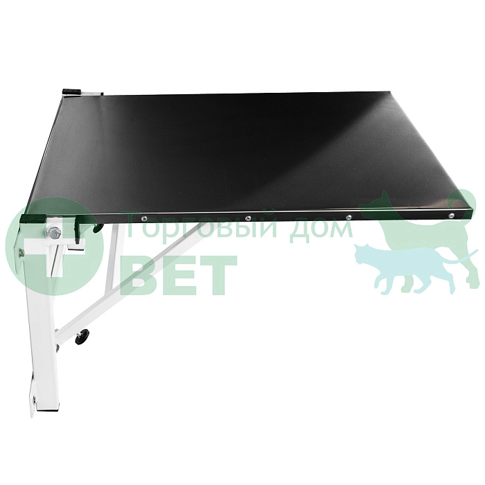 ТД ВЕТ Стол ветеринарный откидной Vetbot-11 с креплением на стену, столешница нерж.сталь, 700х500, (каркас белый)