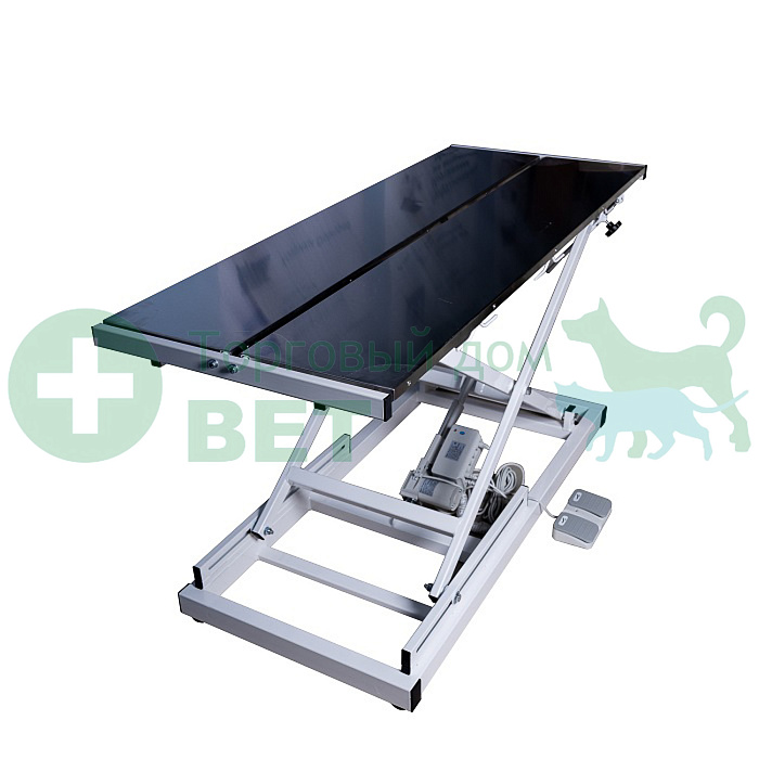 ТД ВЕТ Ветеринарный стол с электроприводом для хирургических операций Vetbot-91.01, 1300х600х(330- 1130h) (каркас белый, пульт ножной)