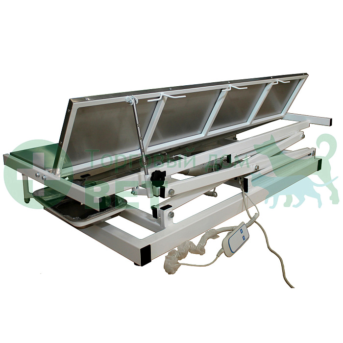 ТД ВЕТ Ветеринарный стол с электроприводом для хирургических операций Vetbot-91.01, 1300х600х(330- 1130h) (каркас белый, пульт ножной)