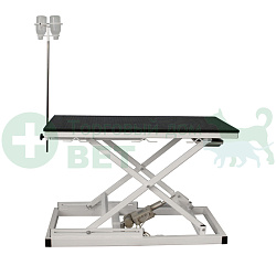 ТД ВЕТ  Стол VETBOT-72.1 без слива  со штативом, 1340х640х(330- 1050)h (каркас белый, пульт ручной)