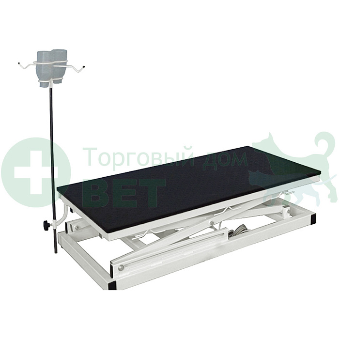ТД ВЕТ  Стол VETBOT-72.1 без слива  со штативом, 1340х640х(330- 1050)h (каркас белый, пульт ручной)