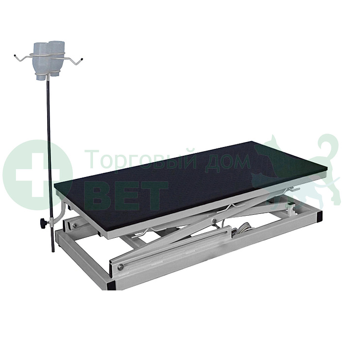ТД ВЕТ  Стол VETBOT-72.1 без слива  со штативом, 1340х640х(330- 1050)h (каркас серый, пульт ручной)