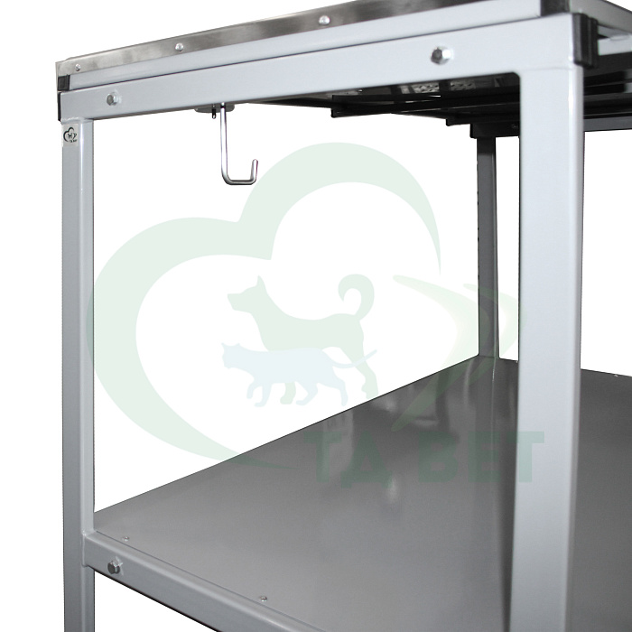 ТД ВЕТ Стол ветеринарный СВУ-63.01 для вскрытия животных 1200х600х800h