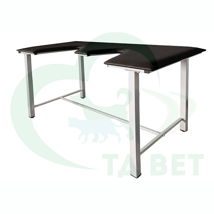 ТД ВЕТ Стол ветеринарный СВУ-5 для УЗИ, 1320x720x900, каркас серый, черная обивка