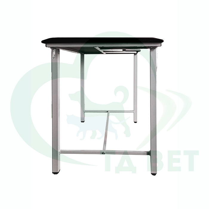 ТД ВЕТ Стол ветеринарный СВУ-5 для УЗИ, 1320x720x900, каркас серый, черная обивка