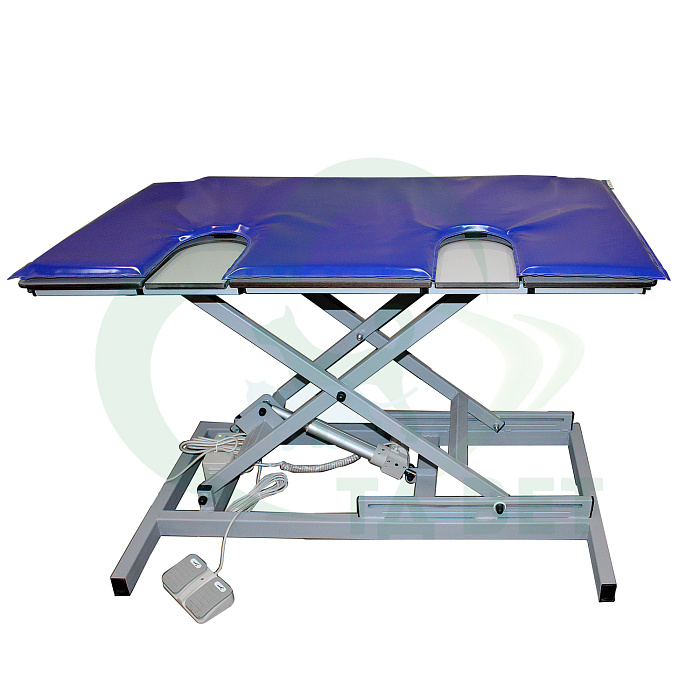 ТД ВЕТ Стол для УЗИ с откидными дверцами VETBOT-75 столешница HPL 1320x720x(330-1090)h (каркас MUAR, пульт ножной)