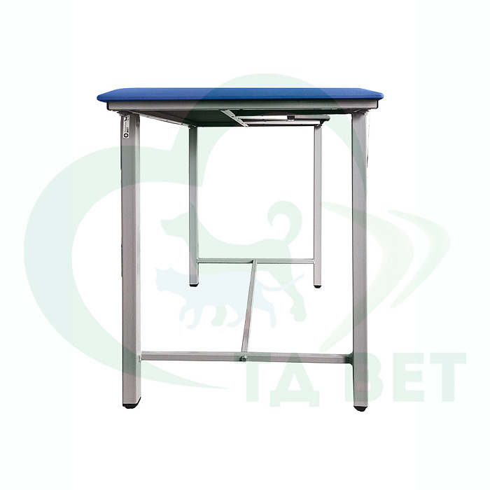 ТД ВЕТ Стол ветеринарный СВУ-5 для УЗИ, 1320x720x900, каркас серый, синяя обивка