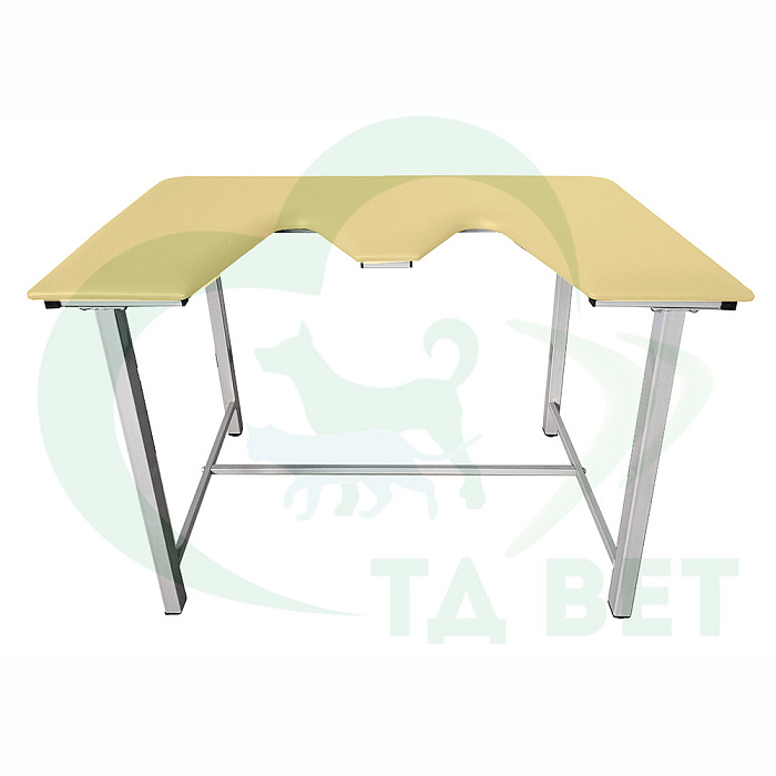 ТД ВЕТ Стол ветеринарный СВУ-5 для УЗИ, 1320x720x900, каркас серый, бежевая обивка