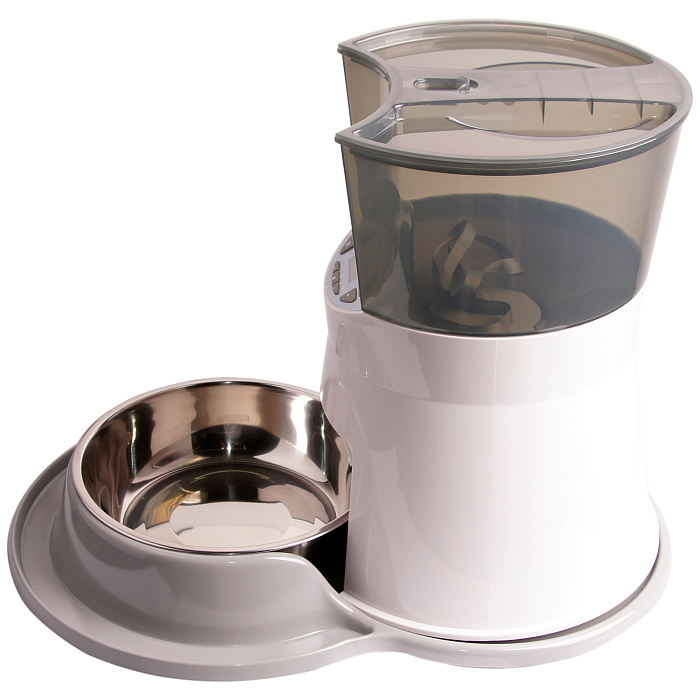 Автокормушка SuperDesign 2500 мл, белый-серый СКИДКА 50%