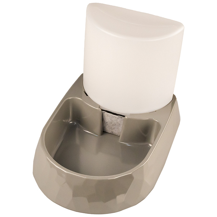 Автопоилка SuperDesign меламиновая 2100 мл, серая СКИДКА 50%