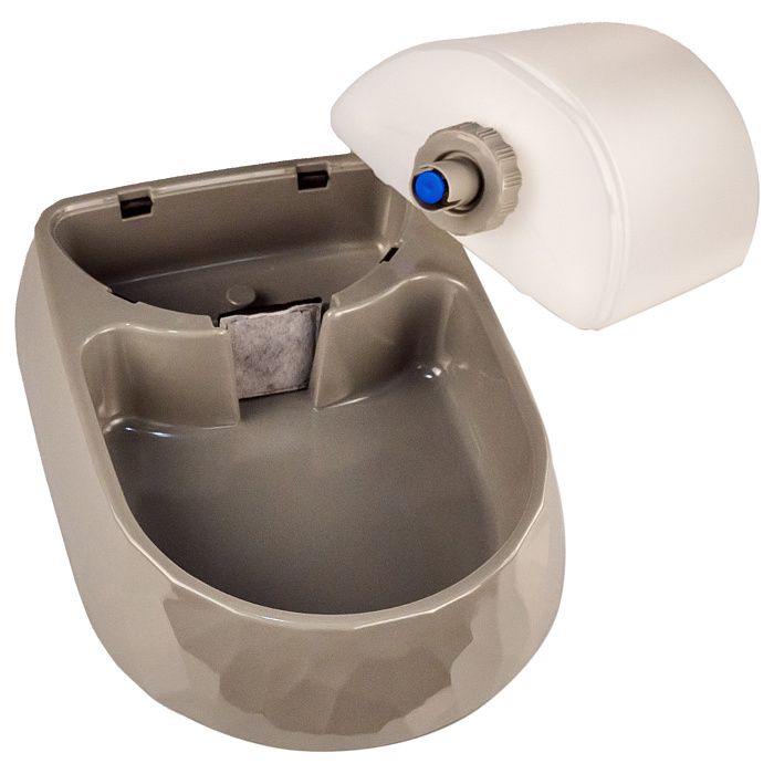 Автопоилка SuperDesign меламиновая 2100 мл, серая СКИДКА 50%