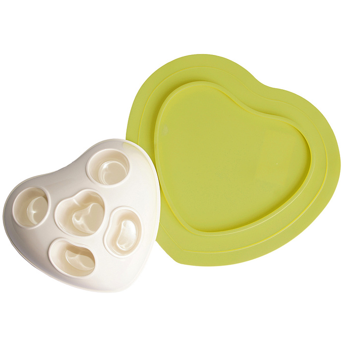 Миска SuperDesign силиконовая для медленного поедания, светло-зеленая СКИДКА 50%