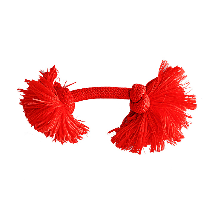 Playology жевательный канат DRI-TECH ROPE для собак средних пород с ароматом говядины, средний, цвет красный СКИДКА 50%