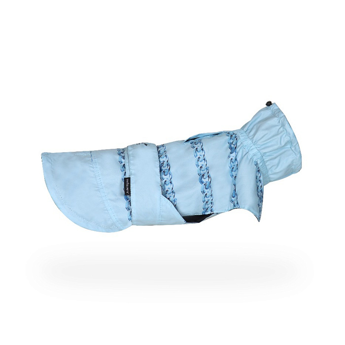 Дождевик United Pets для собак Easy 36, голубой с голубым рисунком СКИДКА 30%